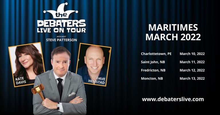 The Debaters Live on Tour – Maritimes, March 2022